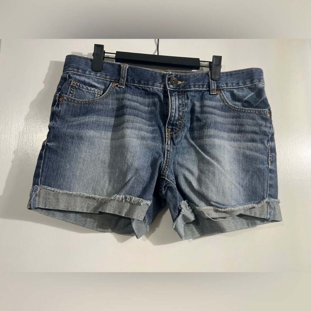 Mossimo Supply Co. Denim Cuffed Shorts Size 11 Juniors